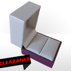 Cream and Purple Ring Box