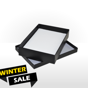 Midnight Black Two Piece Card Necklace Box