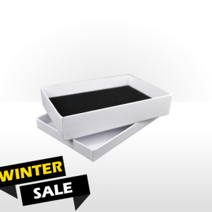 White Two Piece Card Necklace Box