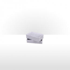 White Paper Covered Cotton Filled Box