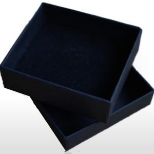 Small Black Postal Gift Box with Foam Insert 52 x 58 x 20mm