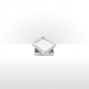 Small White Postal Gift Box with Double Side Foam Insert