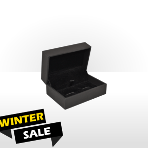 Black Soft Touch Cufflink Box