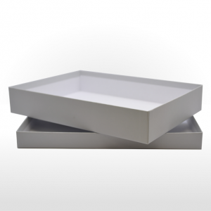 Extra large silver grey gift box