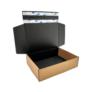 Large Black Cardboard Flatpack Box