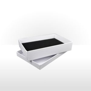 White Two Piece Card Necklace Box
