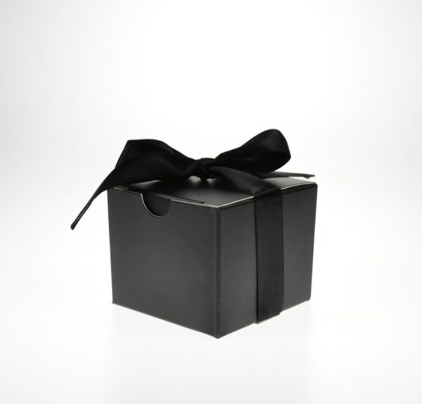 Small Black Gift Box with Ribbon