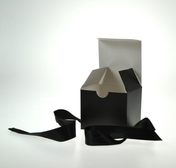 Small Black Gift Box with Ribbon