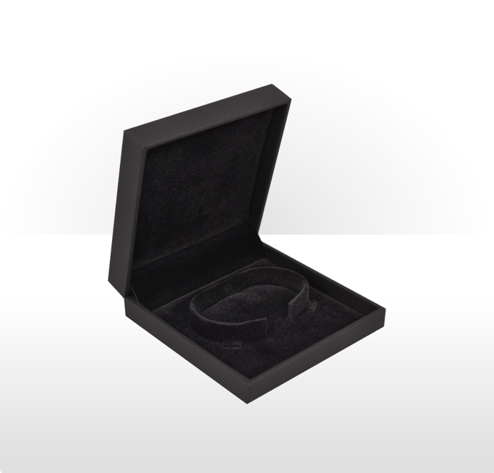 Black Soft Touch Bangle Box - Stockpak