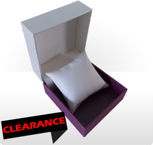 Cream and Purple Watch or Bracelet Box