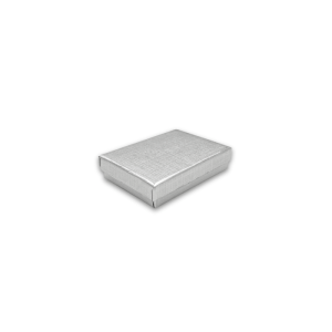 Silver Foil Covered Cotton Filled Gift Box 74 x 53 x 17mm