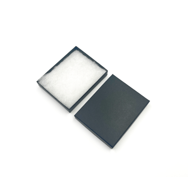 Black Paper Covered Cotton Filled Gift Box 93 x 73 x 17mm