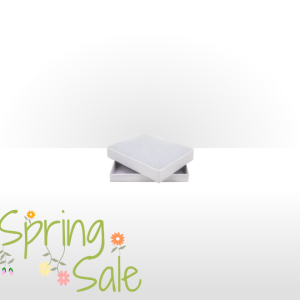White Paper Covered Cotton Filled Gift Box 74 x 53 x 17mm