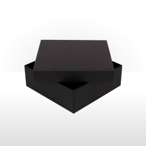Black Fine Linen Paper Covered Box
