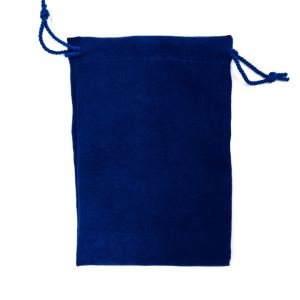 Medium Blue Recycled Suede Pouch
