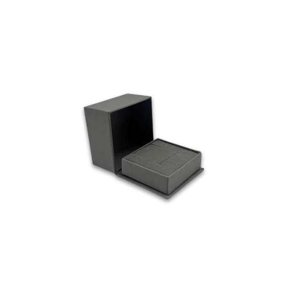 Grey Paper Hinged Ring Display Box