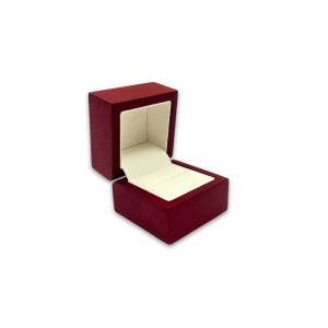 Luxury Matte Wood Ring Box