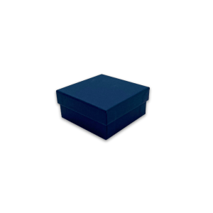 Small Navy Cardboard Ring Box
