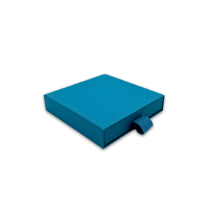 Blue Postal Cardboard Drawer Jewellery Box