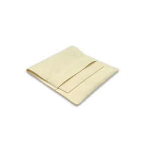 Cream Recycled Microfiber Envelope Pouch