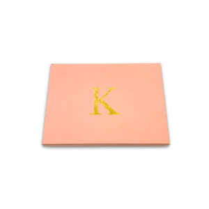'K' Pre Printed Pink Gift Box