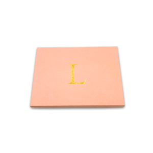 'L' Pre Printed Pink Gift Box