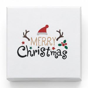 Pre-Printed Christmas Gift Box – Antlers