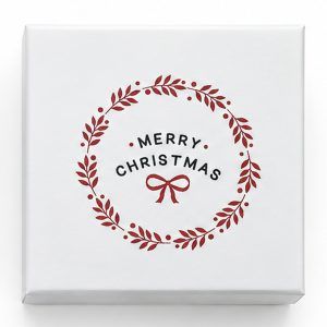 Pre-Printed Christmas Gift Box – Wreath