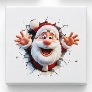 Pre-Printed Christmas Gift Box – Santa
