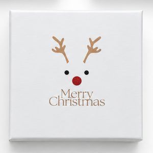 Pre-Printed Christmas Gift Box – Reindeer